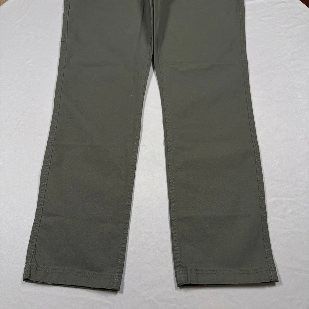 Eddie Bauer Pants Mens 34x32 Canvas Utility Pant Green Specialty Dyed